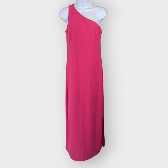Boston Proper Womens Maxi Dress | XS | Pink | One Shoulder | Barbie Palm Beach - Picture 1 of 9
